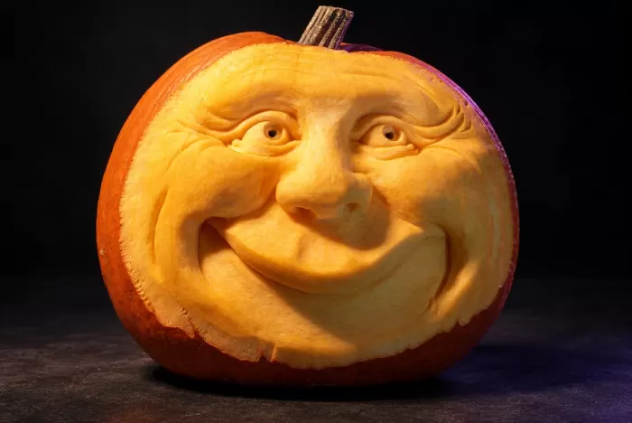 Carved pumpkin