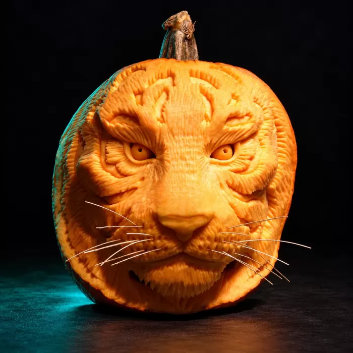 Carved pumpkin, Oct 2006