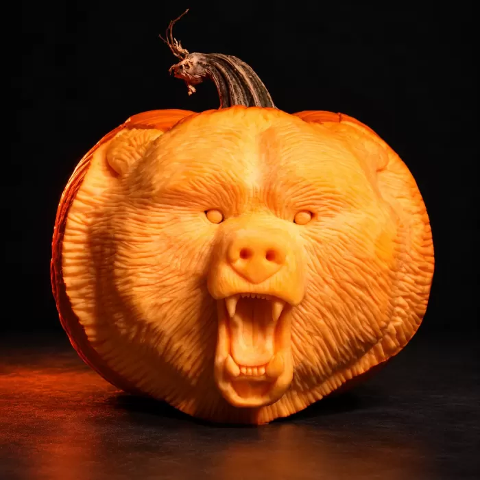 Carved pumpkin, Nov 2006