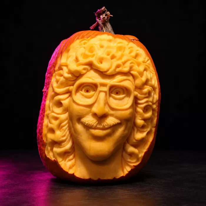 Carved pumpkin, Oct 2008