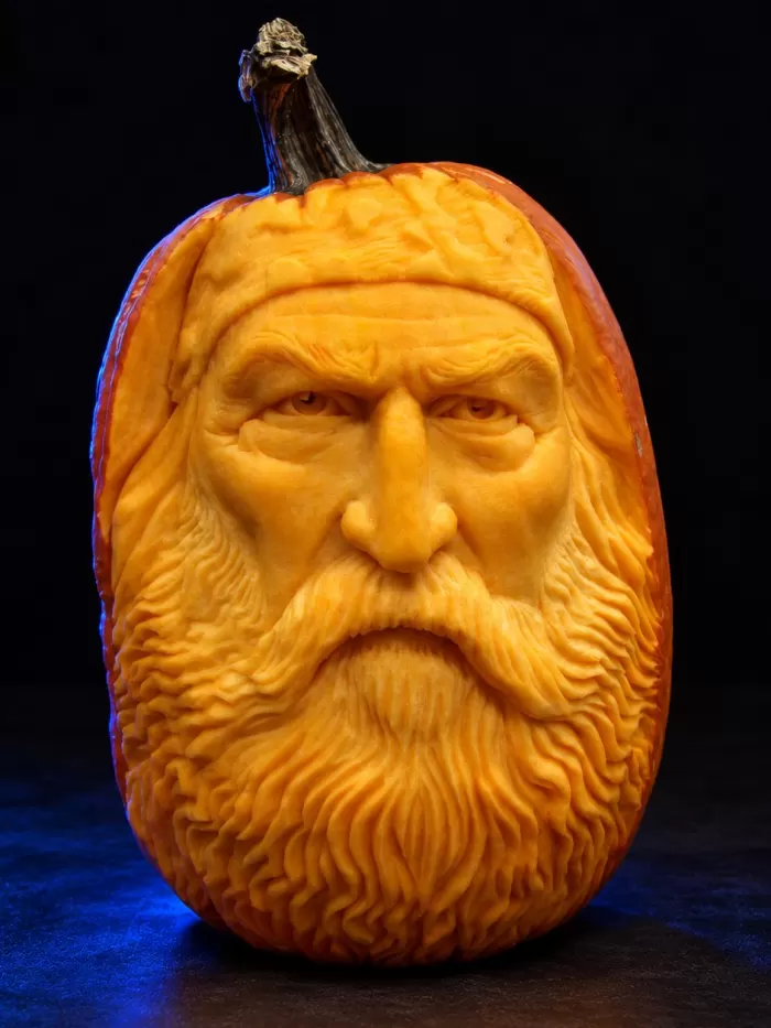 Carved pumpkin, Sept 2013