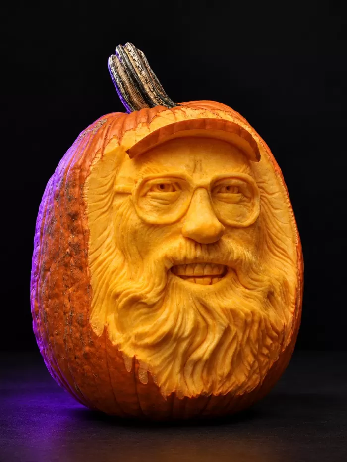 Carved pumpkin, Oct 2013