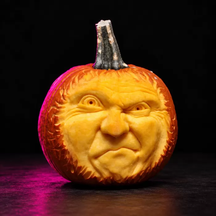 Carved pumpkin, Oct 2014