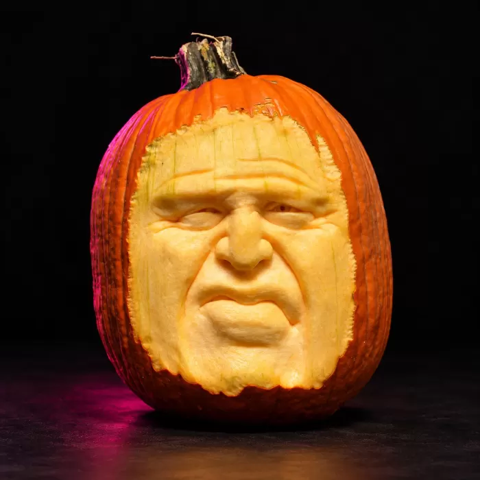 Carved pumpkin, Oct 2016