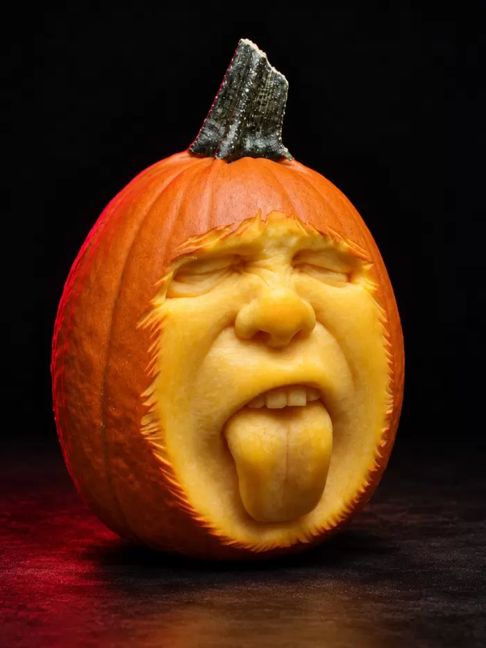 Carved pumpkin, Oct 2017