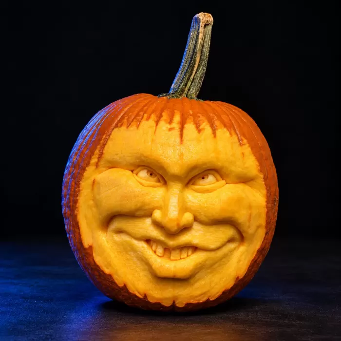 Carved pumpkin, Oct 2021