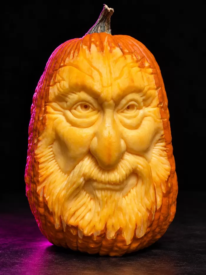 Carved pumpkin, Oct 2021