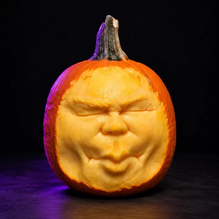 Carved pumpkin, Oct 2021