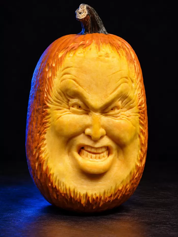 Carved pumpkin, Oct 2022