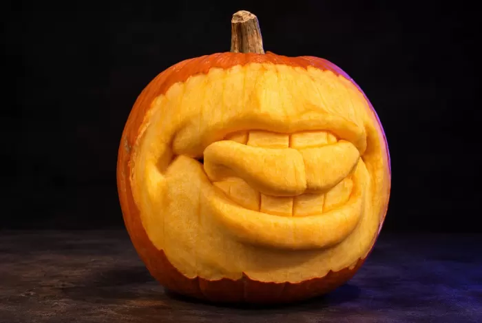 Carved pumpkin