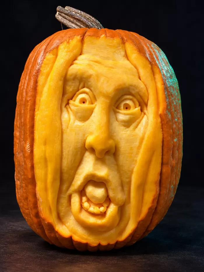 Carved pumpkin
